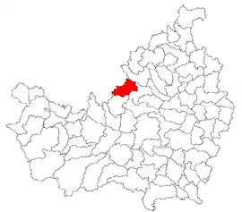 Location in Cluj County