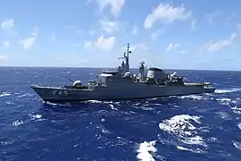 Brazilian frigate União.