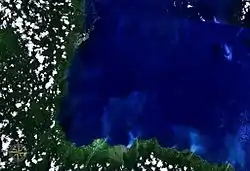 Astrolabe Bay seen from space