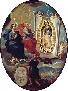 Image 41The Eternal Father Painting the Virgin of Guadalupe. Attributed to Joaquín Villegas (1713 – active in 1753) (Mexican) (painter, Museo Nacional de Arte. (from History of painting)