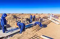 Construction of the complex on the production of polymer products in the Atyrau oblast