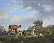 Paysage à la fermière et au cheval, undated (c. 1816-1819), private collection.