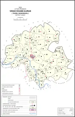 Map of Auras CD block
