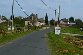 The road into Auriac