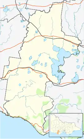 Camperdown is located in Corangamite Shire