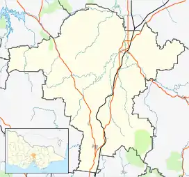 Trawool is located in Shire of Mitchell