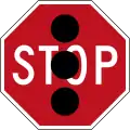 (R1-4) Stop when Traffic signal are off or flashing (Used in New South Wales)