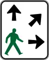 (R3-5) Pedestrians may Cross Diagonally (left)