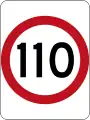 (R4-1) 110&nbsp;km/h Speed Limit