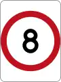 (R4-1) 8&nbsp;km/h Speed Limit