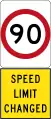 New 90&nbsp;km/h Speed Limit (Used in South Australia)