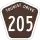 Tourist Drive 205 marker