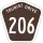 Tourist Drive 206 marker