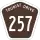 Tourist Drive 257 marker