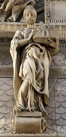 Basilica of San Domenico, in Bologna, contains a statue of St Petronius by Michelangelo