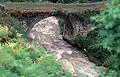 The Azat River passing under an old style bridge