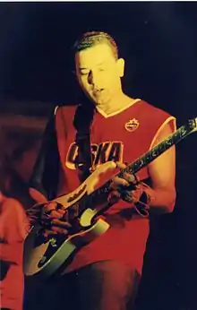 Performing with The h Band in 2007