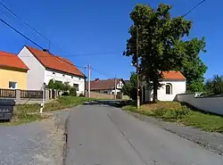 Hlavní street in Oleško