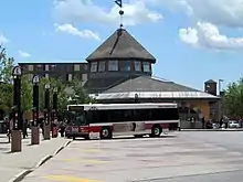 BAT route 5 bus at the BAT Centre in Brockton