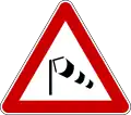 Cross wind from the right