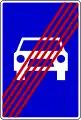 End of Motorized vehicles Only
