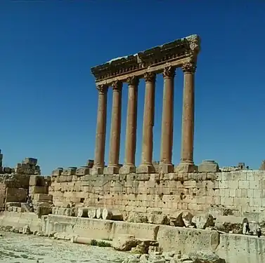Decline and fall: the shattered ruins of the Roman city at Baalbeck