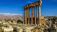 Massive columns of the Temple of Jupiter