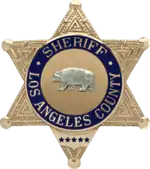 Badge of the LASD's sheriff