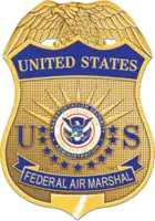 The badge of the Federal Air Marshal Service
