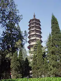 Pagoda of Bailin Temple, built by 1330.