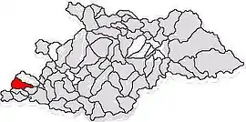 Location in Maramureș County