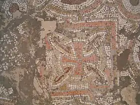 Fifth-century mosaic exterior wall of St. Stephen's Church