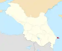 Location in the Caucasus Viceroyalty