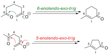 Baldwin rules enolates