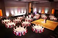 Ballroom Set for a Wedding