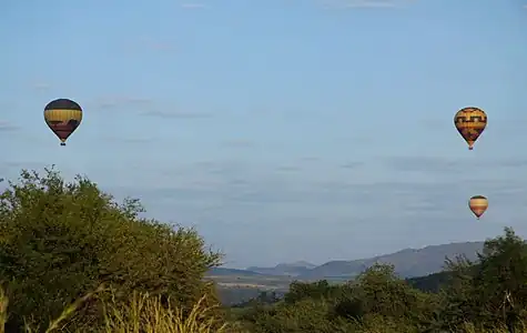 Hot Air Balloon safari over Pilanesberg National Park
