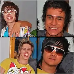 Restart in 2009. Clockwise from top left: Pe Lanza, Pe Lu, Koba, Thomas