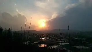 Rainy day, dusk view from Shahr Park