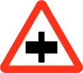 Crossroad with a minor ahead