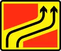 Layout of temporary traffic diversion ahead