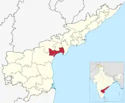 Location of Bapatla district