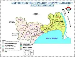 Green colour Bapatla Revenue Division