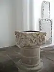 12th-century baptismal font