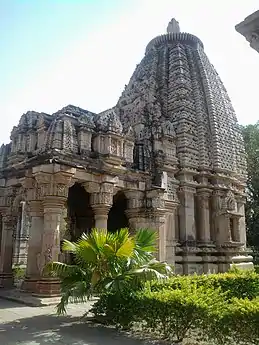 Ghateshwara Mahadeva temple at Baroli Temples complex. The complex of eight temples, built by the Gurjara-Pratiharas, is situated within a walled enclosure.