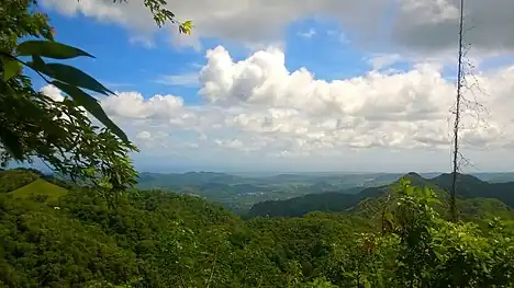 View from Puerto Rico Highway 723 in Pulguillas, Coamo