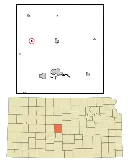 Location within Barton County and Kansas