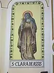 Saint Clare of Assisi holding a ciborium