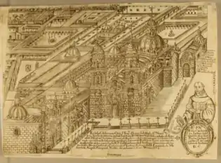Basilica of San Francisco de Lima in 1675 by Juan de Benavides