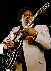 Image 67B.B. King in Rome, 1984 (from List of blues musicians)