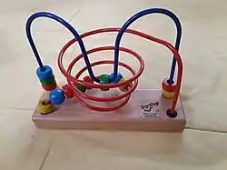 Image 4A bead maze (from List of wooden toys)